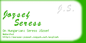 jozsef seress business card